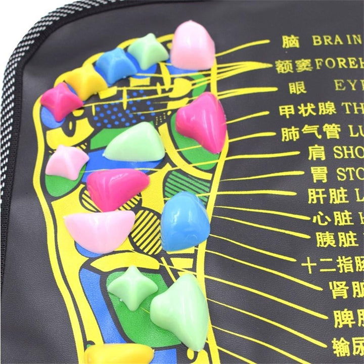 High-Quality Foot Massage Mat, 35x35cm Acupressure Pebble Yoga Mat for Body Pain Relief, Toe Pressure, Health & Fitness, 