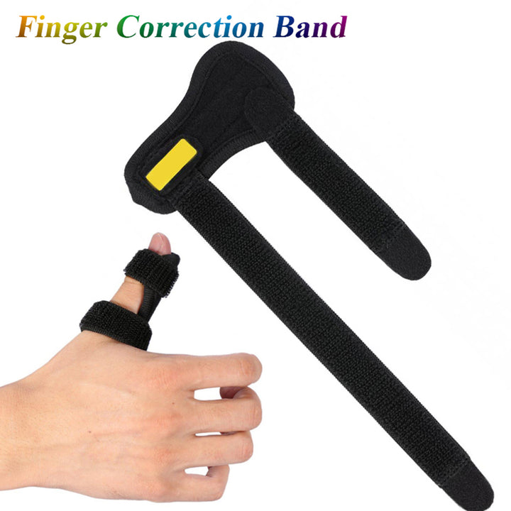 Premium Adjustable Finger Splint for Trigger Finger and Curved Finger Straightening, Support Brace with Hook & Loop Tape for