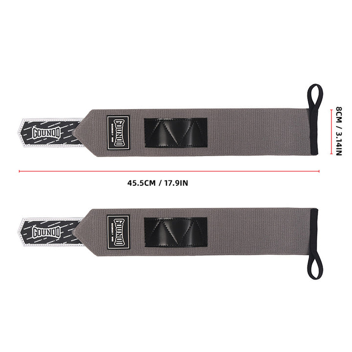 High Quality Sports Wristband for Weightlifting, Fitness & Gym - Adjustable Winding Support Strap for Heavy Lifting, Cross