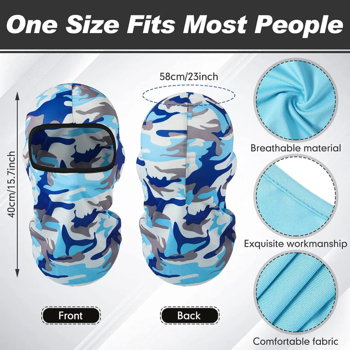 Premium Full Face Balaclava Mask – Outdoor Sports Ski, Motorcycle, Bike, and Tactical Riding Cap for Unisex, Summer 