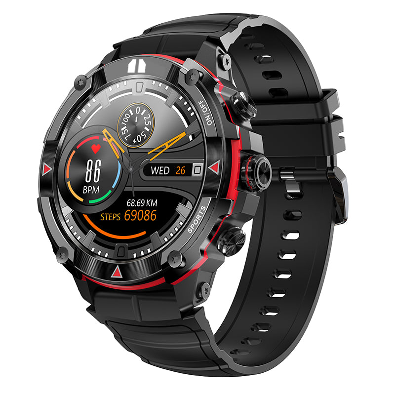 Premium Military-Grade Smartwatch for Men – 1.43'' AMOLED Display, Bluetooth Calling, Waterproof, Fitness Tracker, 420mAh 