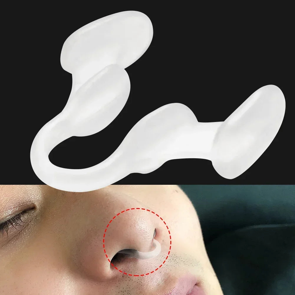 Premium Silicone Anti-Snoring Nose Clip - Comfortable Nasal Dilator for Snoring Relief, Easy Breathing, Stop Snore Aid, 