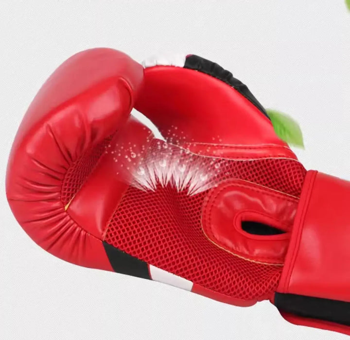 Premium PU Leather Boxing Gloves – Durable Training Gloves for Professional Fitness, Sparring, and Sandbag Work, Available in