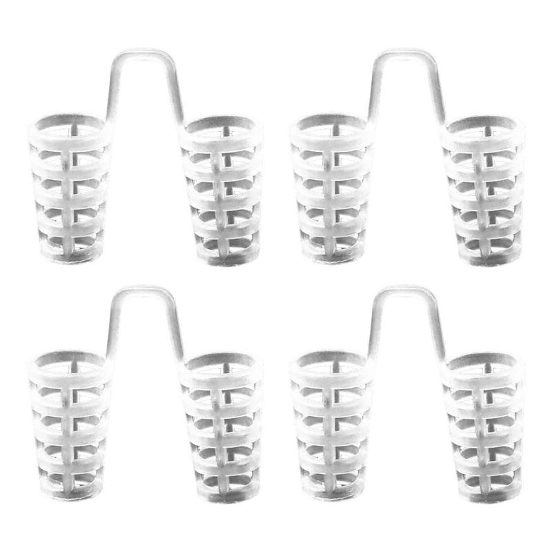 Premium Anti Snoring Silicone Nose Vents - 8pcs Nasal Dilator Set, 4 Sizes & 2 Styles (Hollow & Solid), Comfortable Snoring