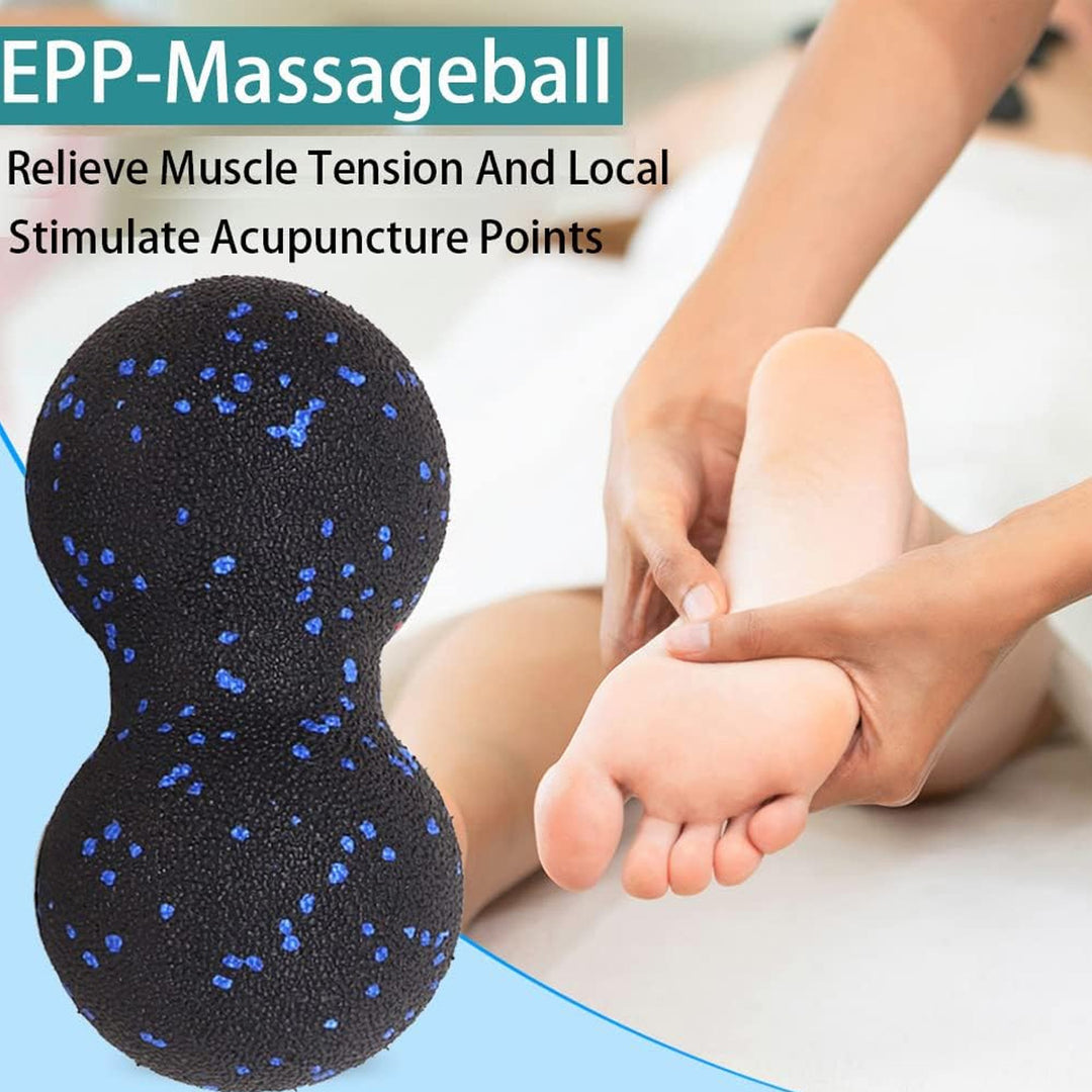 Premium EPP Fascia Massage Foam Rollers & Fitness Balls Set for Deep Tissue, Trigger Point Relief, Muscle Recovery, Yoga