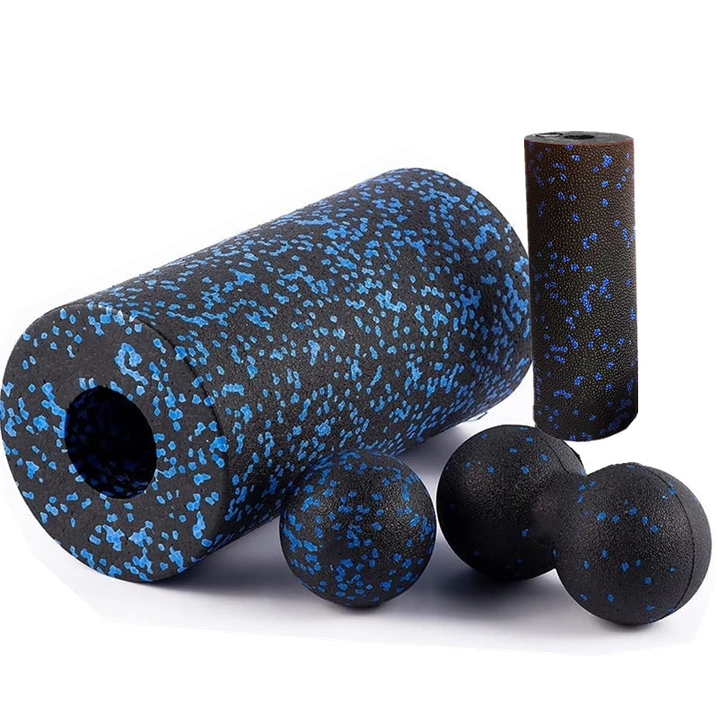 Premium EPP Fascia Massage Foam Rollers & Fitness Balls Set for Deep Tissue, Trigger Point Relief, Muscle Recovery, Yoga