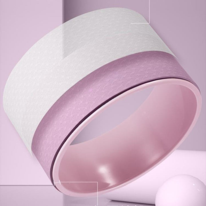 Premium Yoga Wheel – Non-Slip Pilates Ring for Weight Loss & Flexibility – TPE+PP Material, 30cm Diameter, Curved Design for