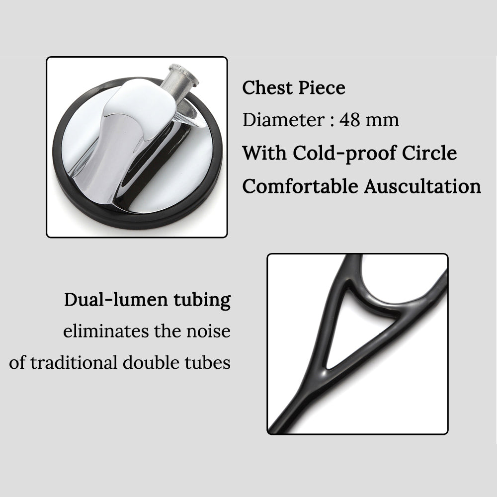 Premium Cardiology Stethoscope – Professional Medical Equipment for Doctors and Students, Outstanding Acoustics, Durable 