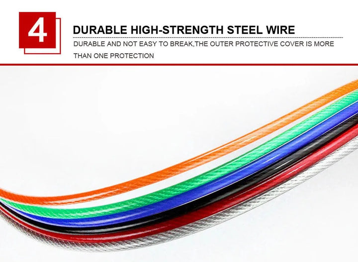 Premium Crossfit Jump Rope – Professional Speed Skipping Rope for MMA, Boxing, Fitness Training, Weight Loss, Adjustable PVC Coated Steel Wire Cable, Durable Aluminum Handles, Fast Bearings for Double Unders & High-Tempo Workouts - StrengthXPhysiotherapy