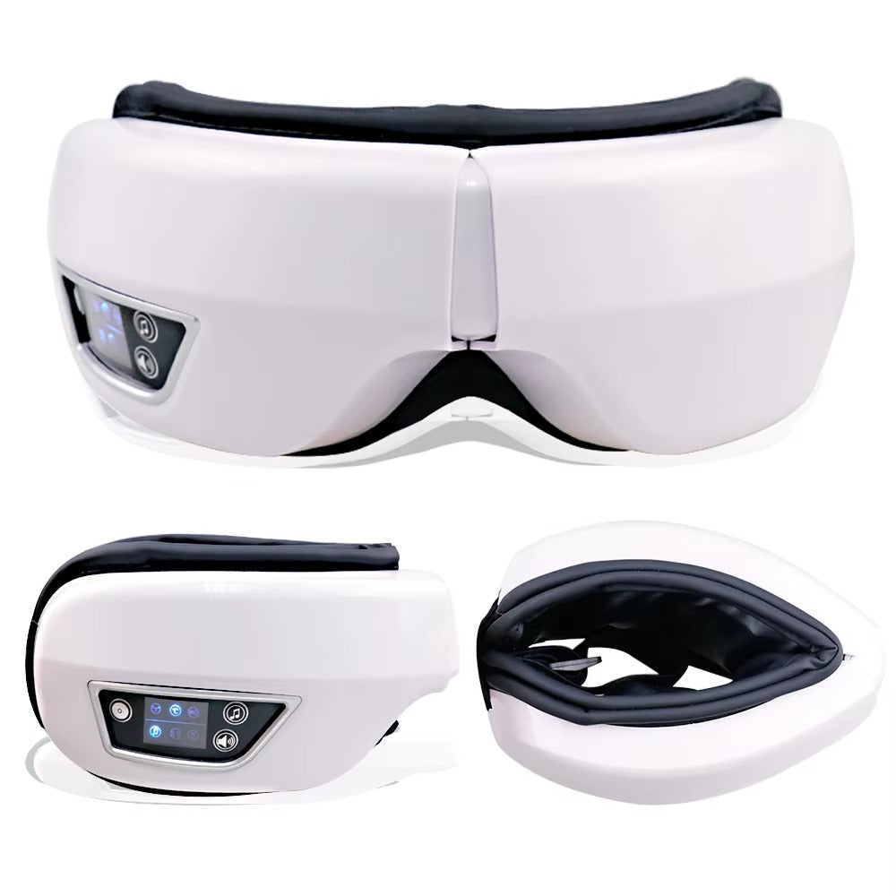 Premium Foldable Eye Massager – Vibration Airbag Pressure with Hot Compress and Bluetooth Music, Relieves Eye Fatigue and Enhances Relaxation, Four Adjustable Modes for Personalized Eye Care - StrengthXPhysiotherapy