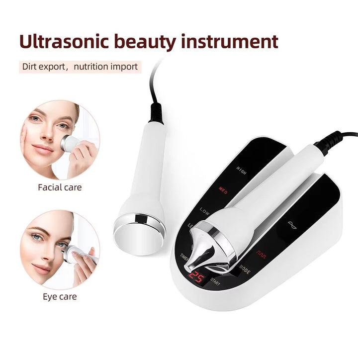 Premium Ultrasound Beauty Machine – High Frequency Face and Eye Massager for Skin Care, Facial Lifting, and SPA-Grade Ultrasonic Cleansing Device - StrengthXPhysiotherapy