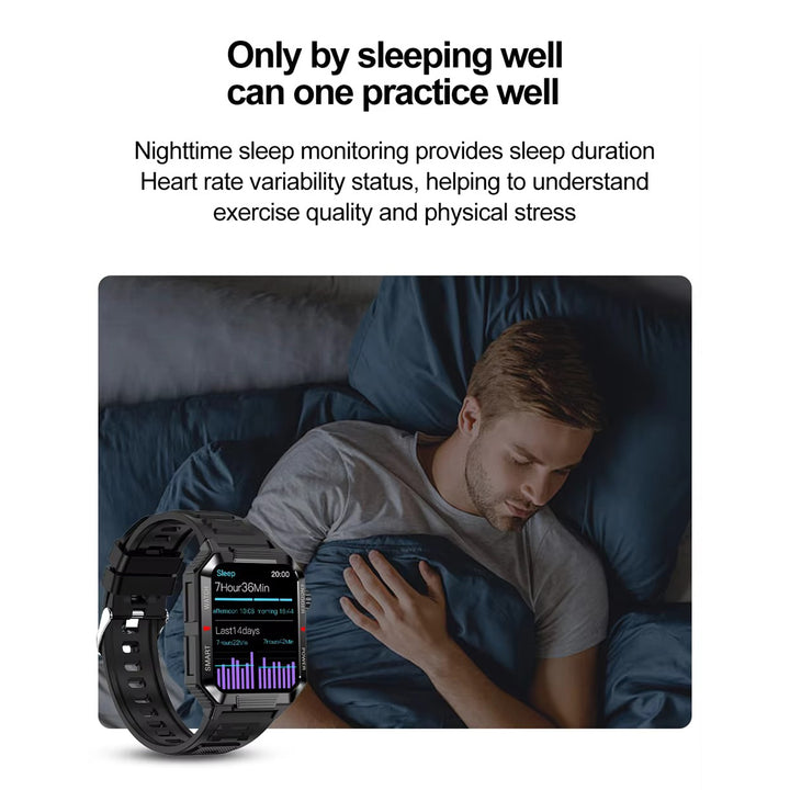 Luxury NFC GPS Smartwatch – 1.99" AMOLED Screen with Bluetooth Calling, 120+ Sports Modes, Weather Data, and Waterproof 