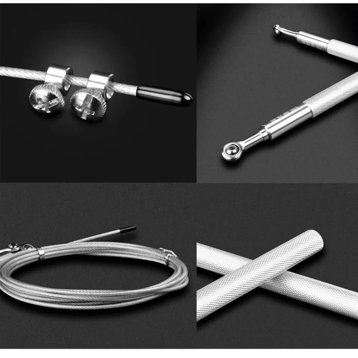 Premium Sports Jump Rope for Adults – 3m Adjustable Steel Wire Rope for Fitness, Weight Loss, and Physical Education, Durable Aluminum Handles, Ideal for College Entrance Exam Training and Endurance Workouts - StrengthXPhysiotherapy