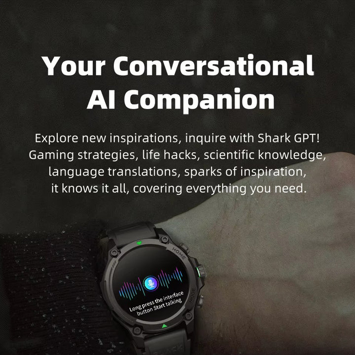 Luxury GPS Smartwatch – 1.43" AMOLED Display with 21-Day Battery Life and 100+ Sport Modes, Ideal for Android and iOS