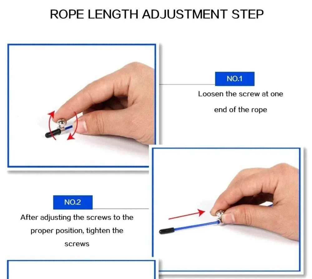 Premium Sports Jump Rope for Adults – 3m Adjustable Steel Wire Rope for Fitness, Weight Loss, and Physical Education, Durable Aluminum Handles, Ideal for College Entrance Exam Training and Endurance Workouts - StrengthXPhysiotherapy