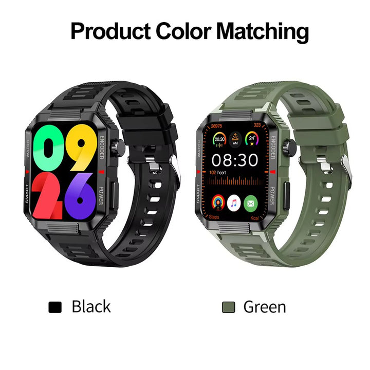 Luxury NFC GPS Smartwatch – 1.99" AMOLED Screen with Bluetooth Calling, 120+ Sports Modes, Weather Data, and Waterproof 