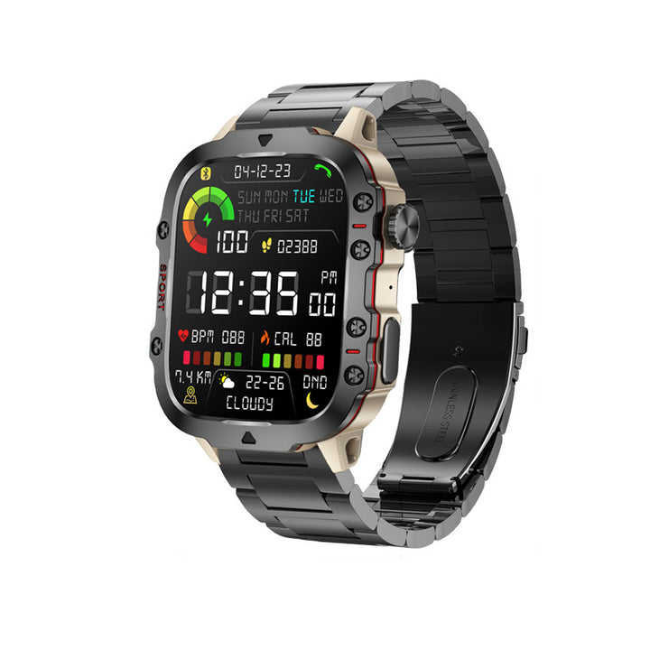 Premium Outdoor Smartwatch for Men – 2.01" HD Screen, 3ATM Waterproof, Bluetooth Calling, AI Voice Assistant, 100+ Sports 