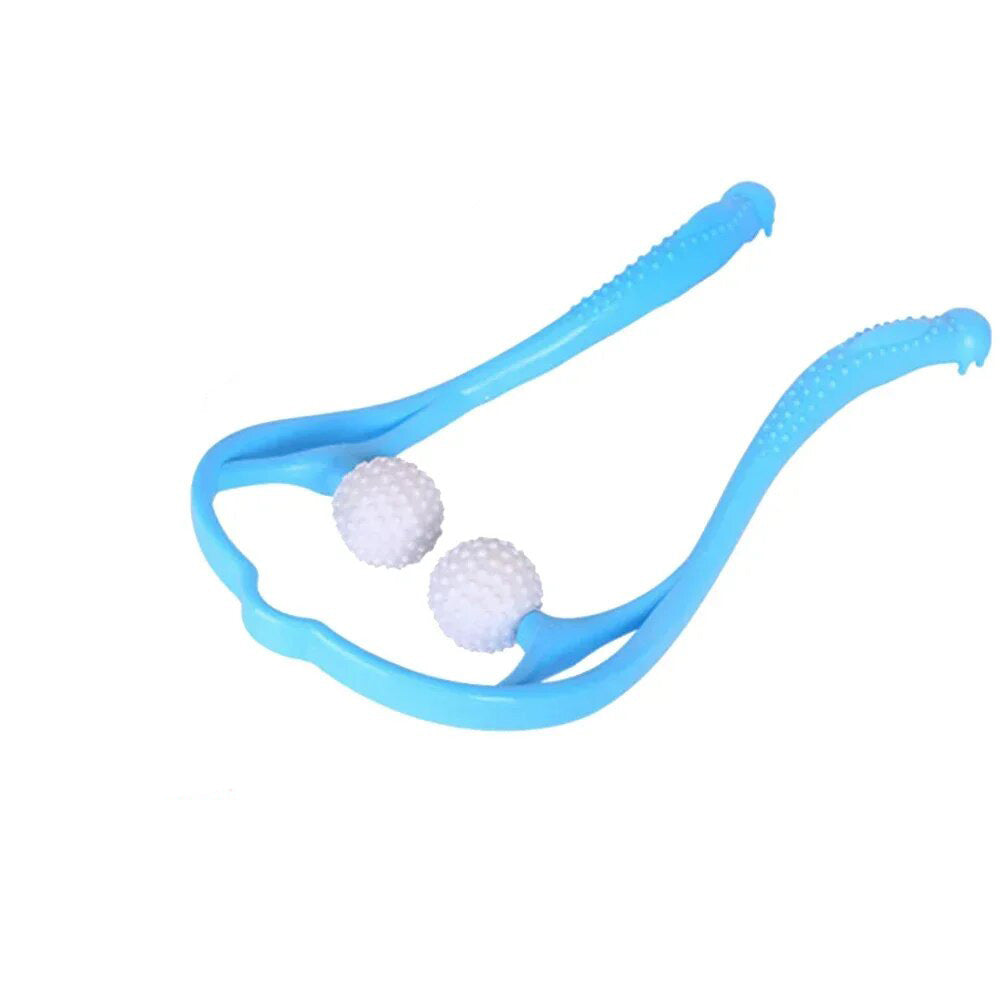 Premium Handheld Neck Massager – Trigger Point Roller for Deep Tissue Pain Relief, Adjustable 360° Massage Balls for Neck,