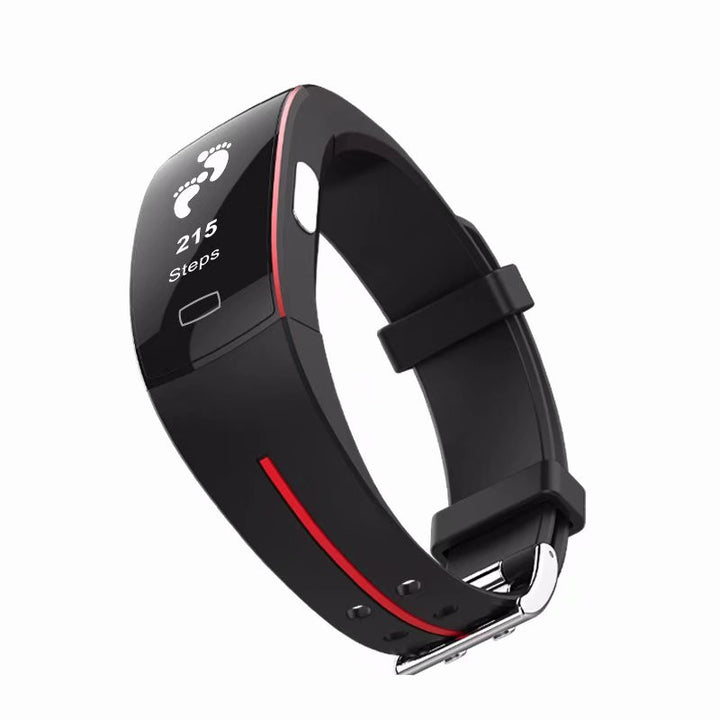 Premium Smart Wristband – Body Temperature Monitoring, ECG+PPG, Heart Rate, Blood Pressure, Color OLED Display, IP67  