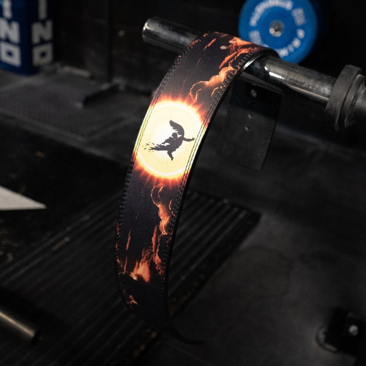 Premium Leather Weightlifting Belt 10MM – Lever Buckle Back Support Belt for Powerlifting, Deadlifts, Squats, Strength 