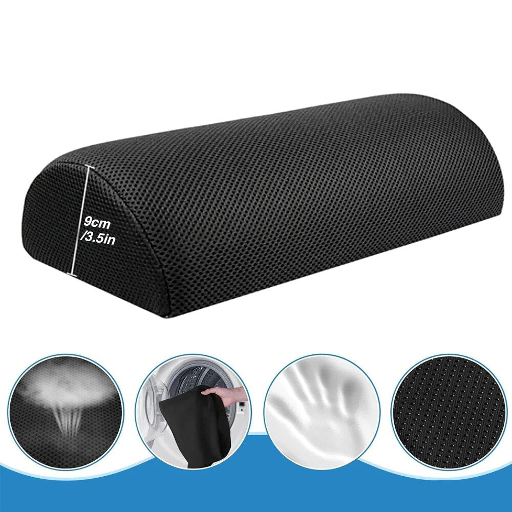 Premium Adjustable Memory Foam Under Desk Foot Rest for Office Chair & Gaming, Ergonomic Support for Back, Hip, Knee, 