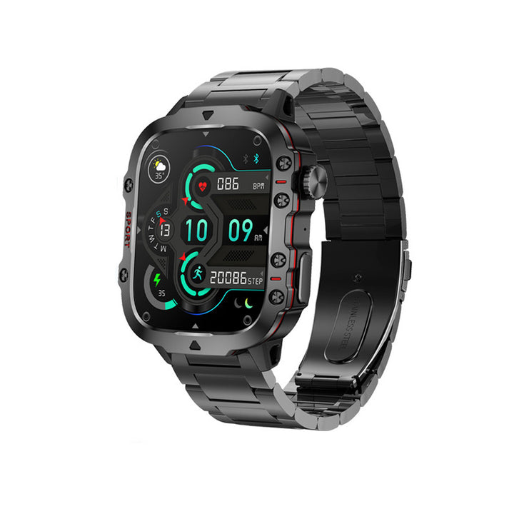 Premium Outdoor Smartwatch for Men – 2.01" HD Screen, 3ATM Waterproof, Bluetooth Calling, AI Voice Assistant, 100+ Sports 