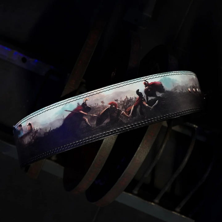 Premium Leather Weightlifting Belt 10MM – Lever Buckle Back Support Belt for Powerlifting, Deadlifts, Squats, Strength 