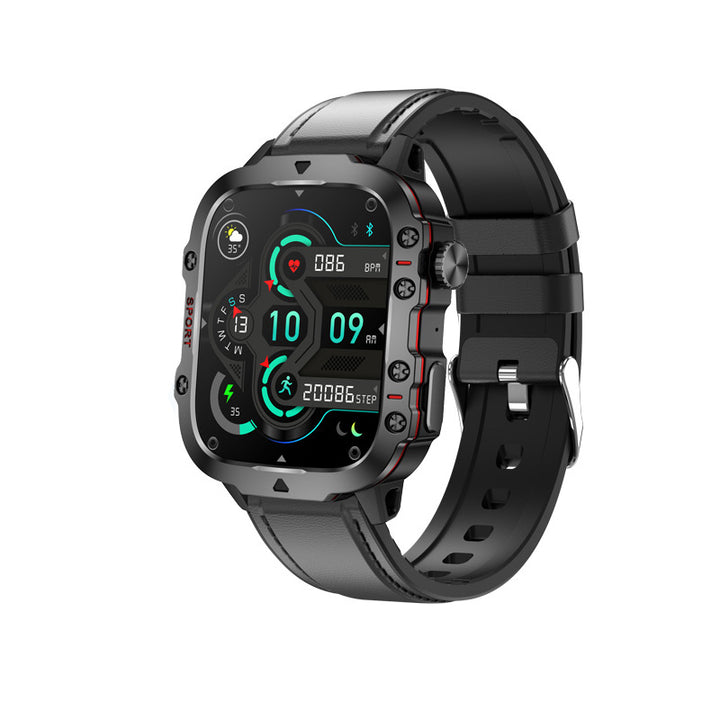 Premium Outdoor Smartwatch for Men – 2.01" HD Screen, 3ATM Waterproof, Bluetooth Calling, AI Voice Assistant, 100+ Sports 