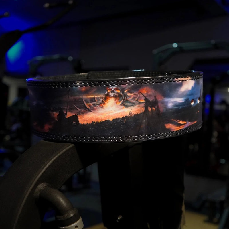 Premium Leather Weightlifting Belt 10MM – Lever Buckle Back Support Belt for Powerlifting, Deadlifts, Squats, Strength 