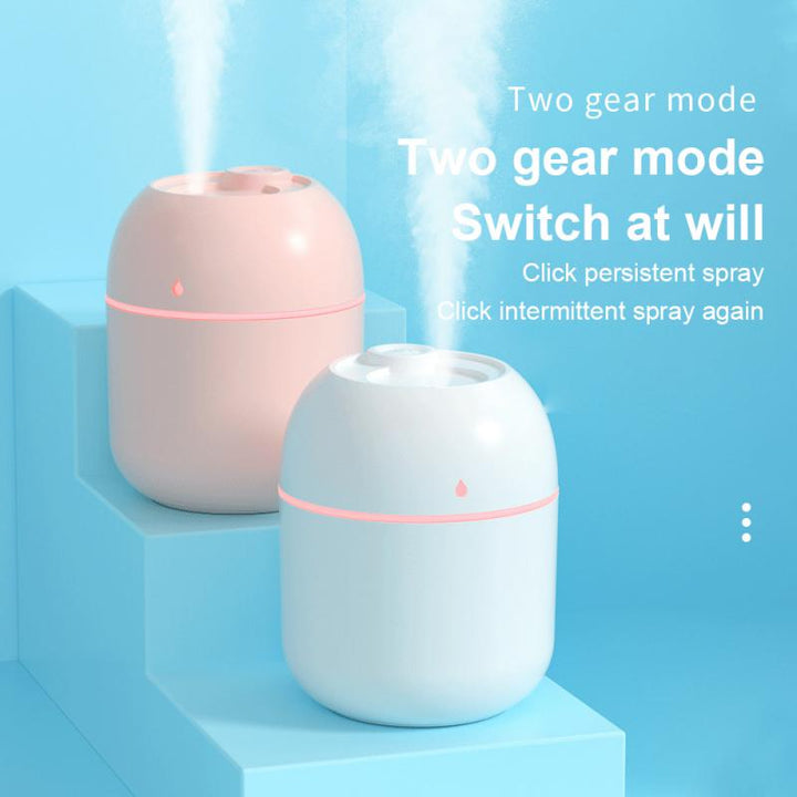 High Quality Portable Mini Ultrasonic Humidifier – USB Essential Oil Diffuser, Indoor Quiet Mist Maker, 220ml Water Tank,