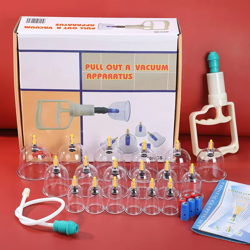 Premium Vacuum Cupping Therapy Set – 6, 12, or 24 Plastic Suction Cups for Massage, Relaxing Muscles, Pain Relief, and Well-Being, Safe Alternative to Traditional Cupping, Durable Quality - StrengthXPhysiotherapy