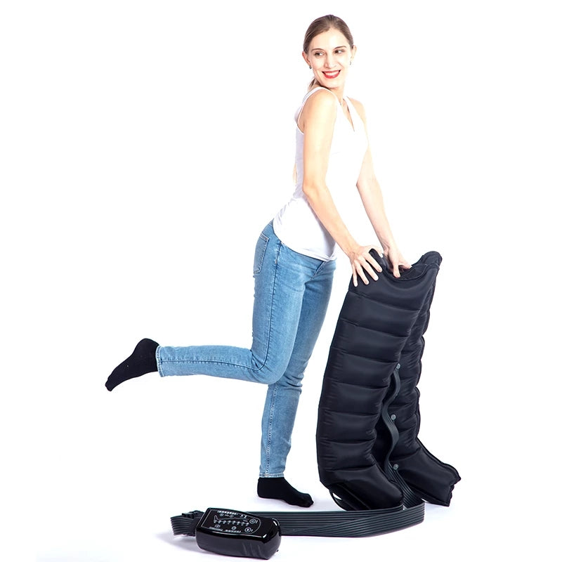 Premium Air Compression Massager for Legs and Body - 8 Cavity Pressure Therapy System, Adjustable Size XL to XXXL for 
