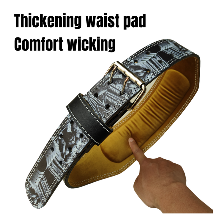 High Quality Weightlifting Belt for Men & Women – Heavy Duty Powerlifting Gym Belt, Adjustable PU Leather Workout Belt for  