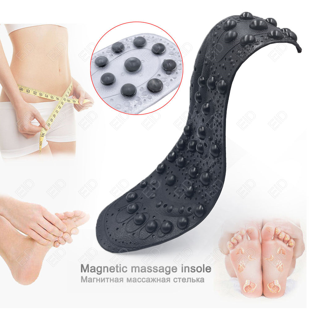 Premium Foot Acupressure Insoles with 68 Magnet Therapy – Breathable Sports Cushion Inserts for Body Detox, Pain Relief, and 
