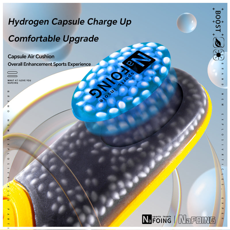 Premium Sport Insoles for Shoes - High Elasticity PU Memory Foam Air Cushion - Triple Shock Absorbing Sole Pad for Men, Women