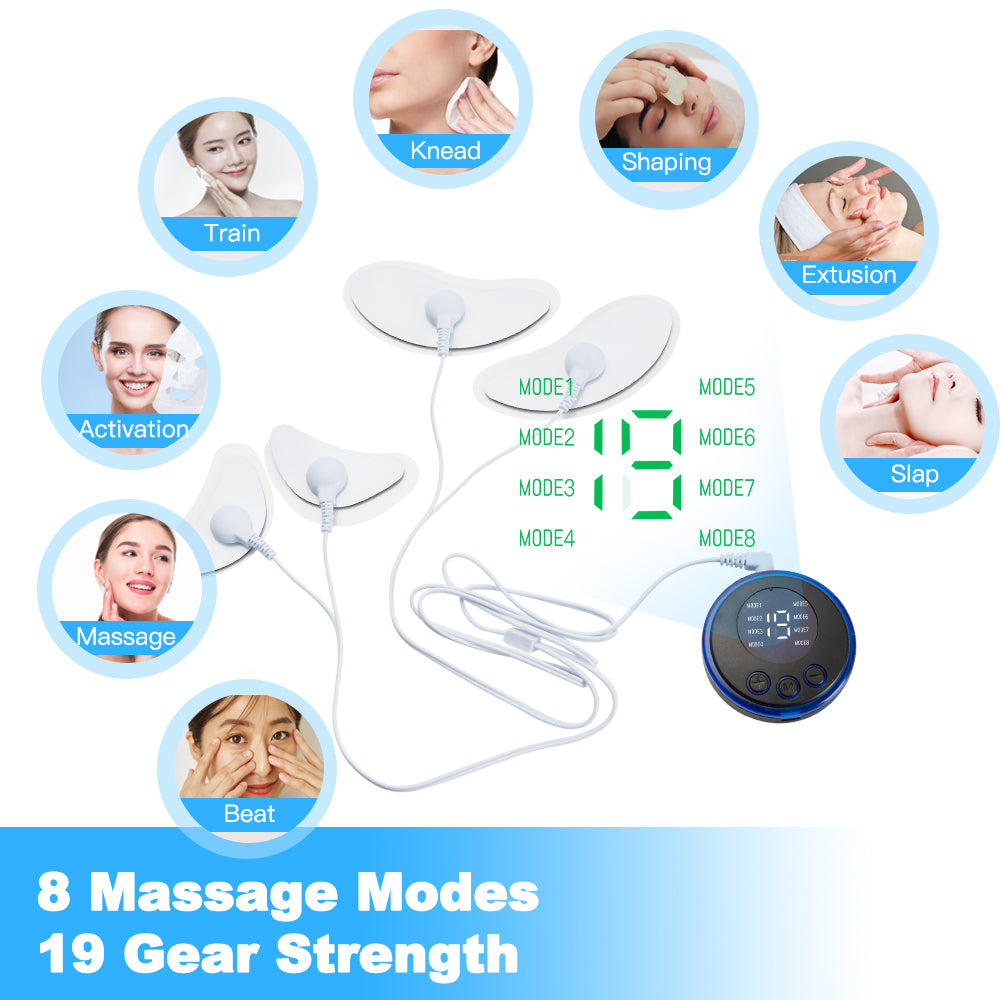 High Quality EMS Facial Lifting Massager, Muscle Stimulator Face Beauty Device, Skin Tightening & Anti-Wrinkle Machine, Dark 