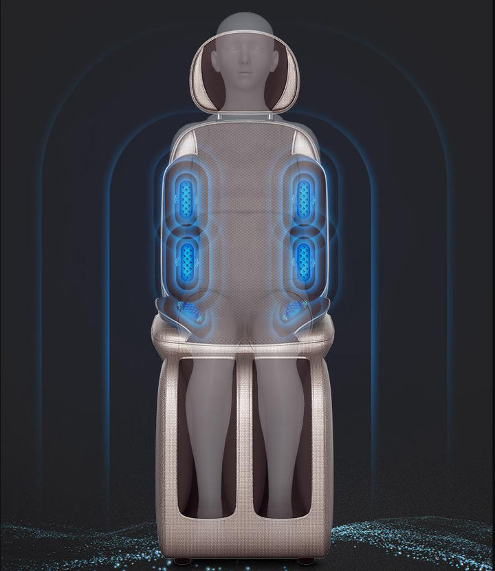 Premium Vibrating Electric Massage Chair Pad – Heated Neck and Back Cushion with Remote Control, Muscle Stimulator for Fatigue