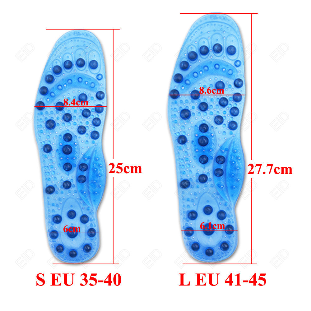 Premium Foot Acupressure Insoles with 68 Magnet Therapy – Breathable Sports Cushion Inserts for Body Detox, Pain Relief, and 