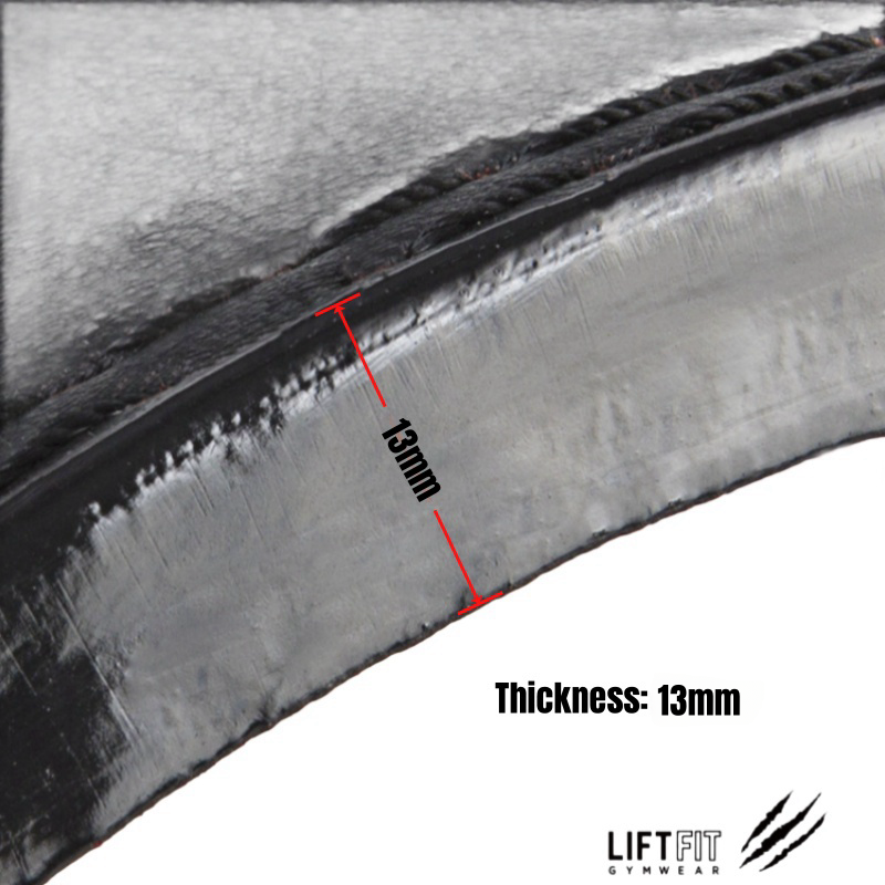 Premium 13MM Weight Lifting Belt with Lever Buckle – Heavy Duty Gym Powerlifting Belt for Men & Women, Competition Level 