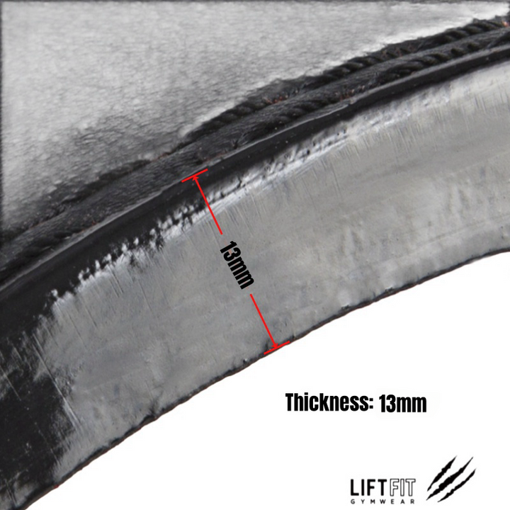 Premium 13MM Weight Lifting Belt with Lever Buckle – Heavy Duty Gym Powerlifting Belt for Men & Women, Competition Level 