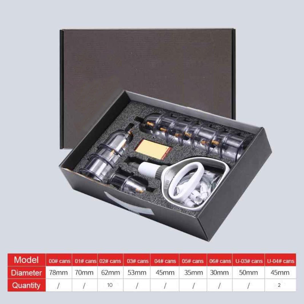 Premium Cupping Therapy Set – Professional Vacuum Suction Cups for Chinese Medicine Physiotherapy, Massage, and Muscle Relaxation, Durable Plastic Jars for Home and Professional Use - StrengthXPhysiotherapy