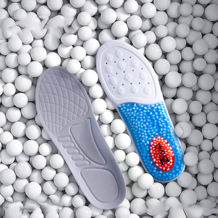 Premium Sport Insoles for Shoes - High Elasticity PU Memory Foam Air Cushion - Triple Shock Absorbing Sole Pad for Men, Women