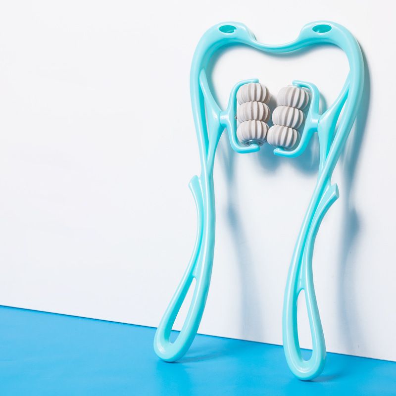 Premium Handheld Neck Massager – Trigger Point Roller for Deep Tissue Pain Relief, Adjustable 360° Massage Balls for Neck,