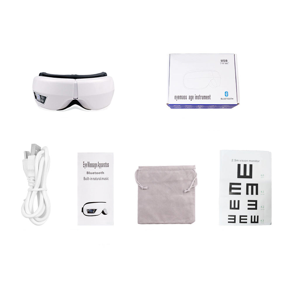 Premium Foldable Eye Massager – Vibration Airbag Pressure with Hot Compress and Bluetooth Music, Relieves Eye Fatigue and Enhances Relaxation, Four Adjustable Modes for Personalized Eye Care - StrengthXPhysiotherapy