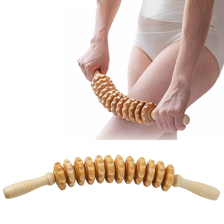 Premium Wooden Therapy Massage Tools – Complete Set for Body Shaping, Anti-Cellulite, Lymphatic Drainage, and Waist Sculpting, Ergonomic Design for Professional and Home Use - StrengthXPhysiotherapy