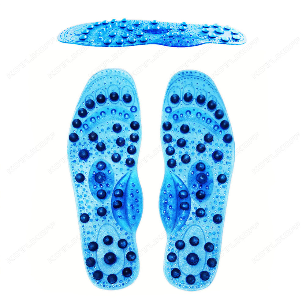 Premium Foot Acupressure Insoles with 68 Magnet Therapy – Breathable Sports Cushion Inserts for Body Detox, Pain Relief, and 