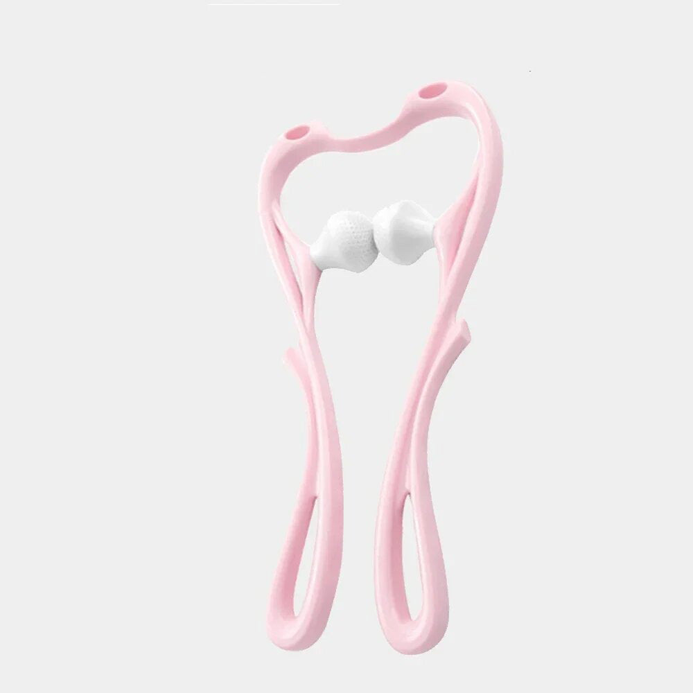 Premium Handheld Neck Massager – Trigger Point Roller for Deep Tissue Pain Relief, Adjustable 360° Massage Balls for Neck,