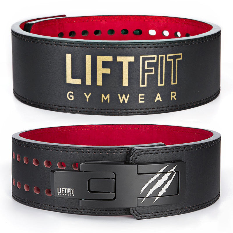 Premium 13MM Weight Lifting Belt with Lever Buckle – Heavy Duty Gym Powerlifting Belt for Men & Women, Competition Level 