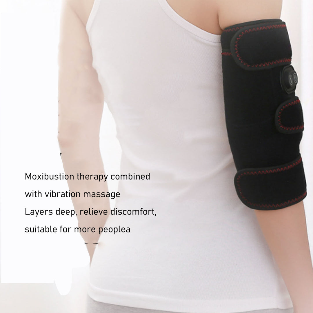 Premium Electric Heating Arm Pad | 3-Mode Massage Wrap with Dual Vibration Motors for Arm, Elbow & Wrist Relief | Adjustable 