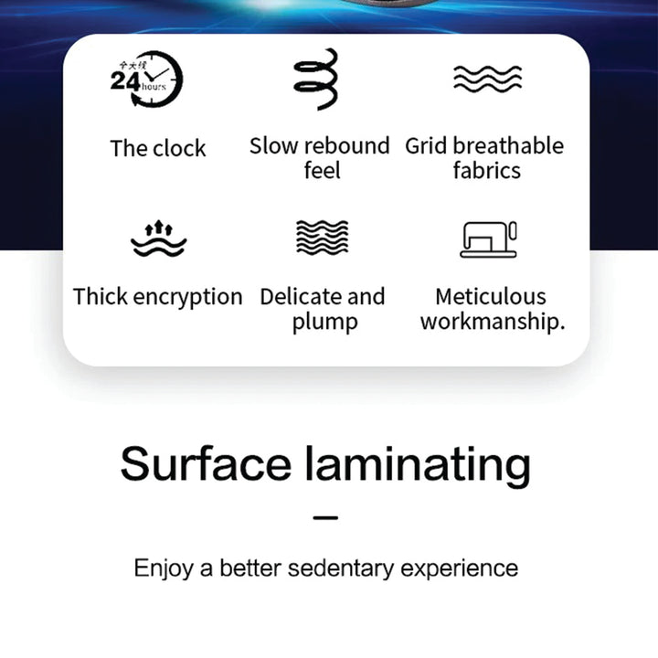 Premium Non-Slip Orthopedic Memory Foam Cushion – Tailbone and Sciatica Pain Relief Seat Cushion for Prostate Comfort, Back Support, and Chair or Car Use - StrengthXPhysiotherapy